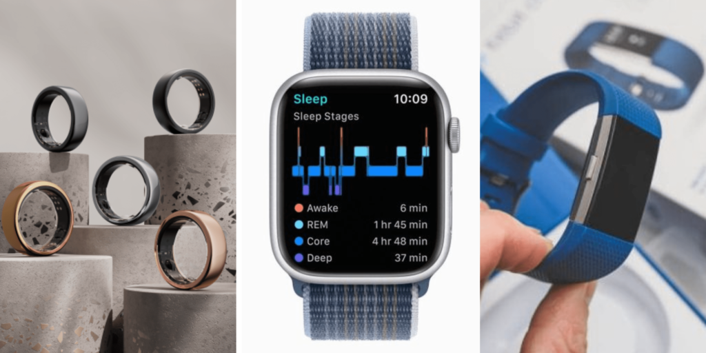 oura irng 4 vs apple watch vs fitbit