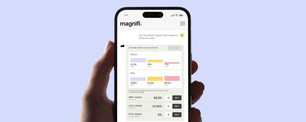 Chat page fo Magnifi