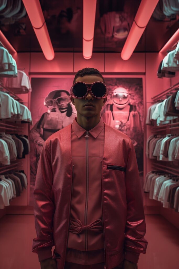 Men's Fashion in a futuristic fit from glance ai 